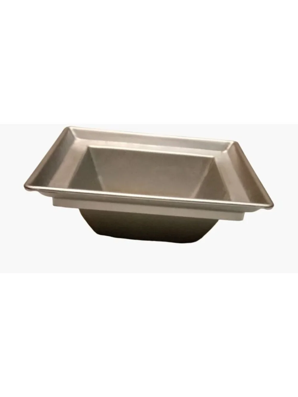 Square Silver Metal Candle Holder Floral Dish